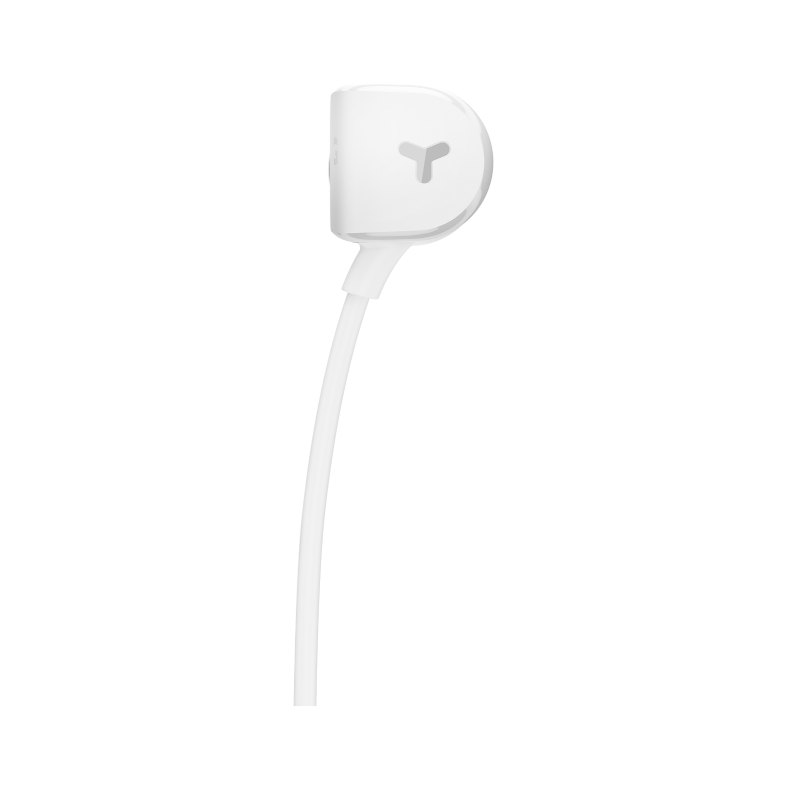Y20 - White - An in-ear headphone shaped to fit any ear - Back
